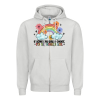Dove Grey gay pride Zipper Hoodie - MaliasSmallBusiness