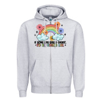 Heather Grey gay pride Zipper Hoodie - MaliasSmallBusiness