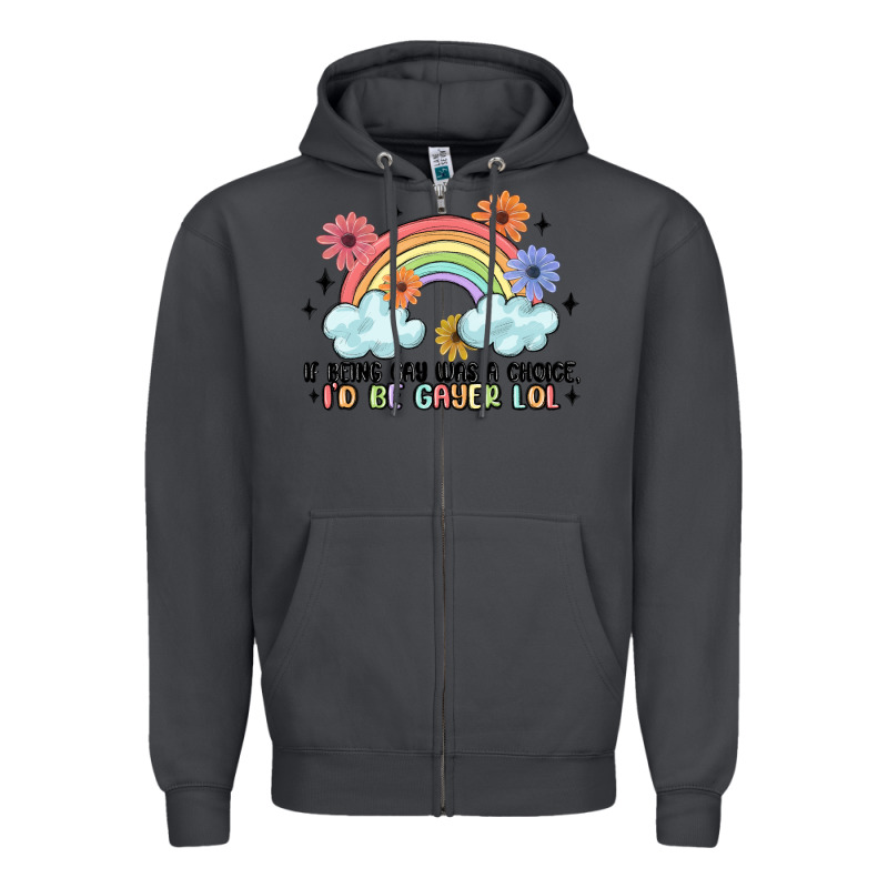 Gay Pride Zipper Hoodie by MaliasSmallBusiness | Teevron