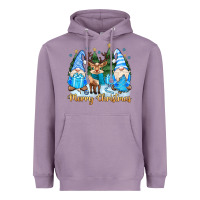 Lavender merry christmas gnome Heavyweight Hoodie - MaliasSmallBusiness