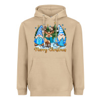 Mushroom merry christmas gnome Heavyweight Hoodie - MaliasSmallBusiness