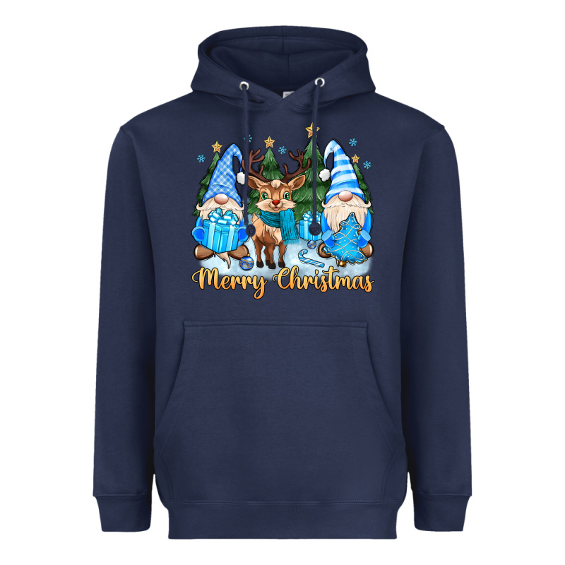 Merry Christmas Gnome Heavyweight Hoodie by MaliasSmallBusiness | Teevron