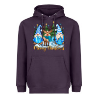 Plum merry christmas gnome Heavyweight Hoodie - MaliasSmallBusiness