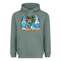 Sage merry christmas gnome Heavyweight Hoodie - MaliasSmallBusiness