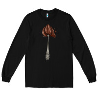 Black spoon with chocolate Long Sleeve Tee - AdoDesignShop