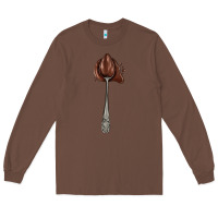 Chestnut spoon with chocolate Long Sleeve Tee - AdoDesignShop