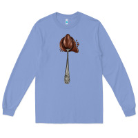 Colony Blue spoon with chocolate Long Sleeve Tee - AdoDesignShop