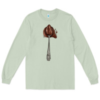 Matcha spoon with chocolate Long Sleeve Tee - AdoDesignShop