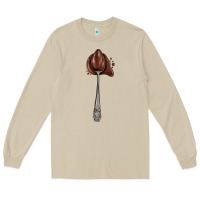 Mushroom spoon with chocolate Long Sleeve Tee - AdoDesignShop