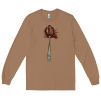 Toasted Coconut spoon with chocolate Long Sleeve Tee - AdoDesignShop