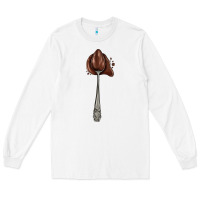 White spoon with chocolate Long Sleeve Tee - AdoDesignShop
