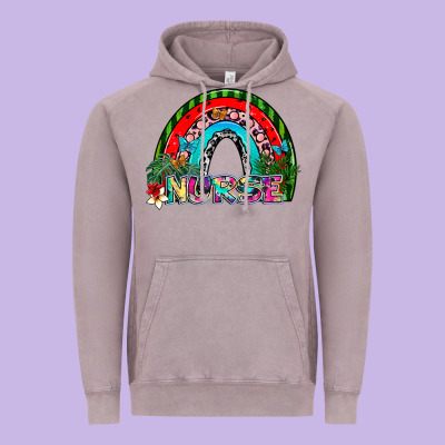 Nurse Vintage Hoodie Designed By Sublimationcraftshop