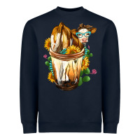 Navy simmental cow bobba cup Heavyweight Sweatshirt - FaDigitalArtStudio