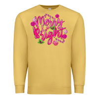 Antique Gold merry and bright Premium Sweatshirt - MaliasSmallBusiness