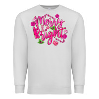 Dove Grey merry and bright Premium Sweatshirt - MaliasSmallBusiness