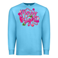 Ocean Blue merry and bright Premium Sweatshirt - MaliasSmallBusiness