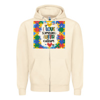 Sandshell ı love someone with autism Zipper Hoodie - MaliasSmallBusiness