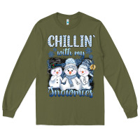 Army Green chillin  with my sowmies Long Sleeve Tee - AdoDesignShop