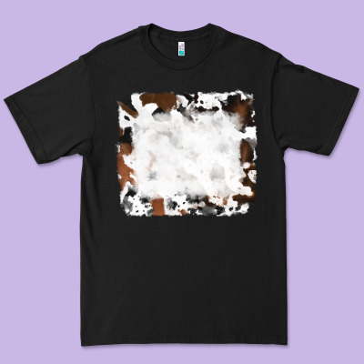 Black And Brown Cowhide Premium Tee Designed By Ranaportraitstore