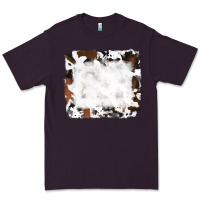 Plum black and brown cowhide Premium Tee - RanaPortraitStore