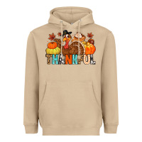 Mushroom thankful Heavyweight Hoodie - MaliasSmallBusiness