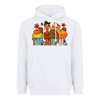 White thankful Heavyweight Hoodie - MaliasSmallBusiness