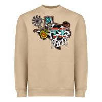 Mushroom tx yall western Heavyweight Sweatshirt - CowhideDigitalArt