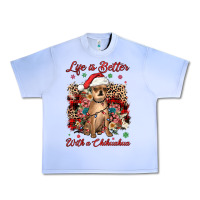 Christmas Life Is Better With A Chihuahua Urban Heavy Tee | Teevron