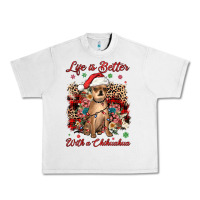 Lunar Rock christmas life is better with a chihuahua Urban Heavy Tee - JahusDesignShop