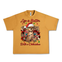 Peanut Butter christmas life is better with a chihuahua Urban Heavy Tee - JahusDesignShop