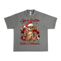 Tornado christmas life is better with a chihuahua Urban Heavy Tee - JahusDesignShop