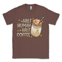 Chestnut Half Human Half Coffee Classic Tee - CowhideDigitalArt
