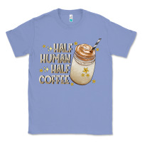 Colony Blue Half Human Half Coffee Classic Tee - CowhideDigitalArt