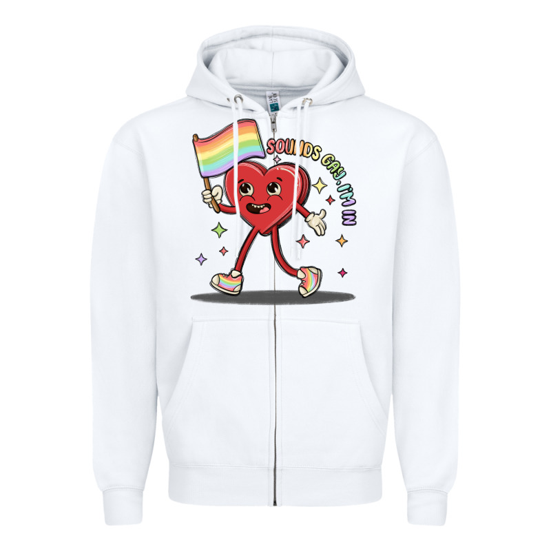 Sounds Gay I'm In Zipper Hoodie by MaliasSmallBusiness | Teevron