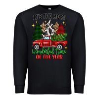 Black its the most wonderful time of the year Premium Sweatshirt - MaliasSmallBusiness