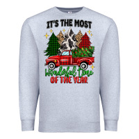 Heather Grey its the most wonderful time of the year Premium Sweatshirt - MaliasSmallBusiness