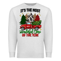 Oatmeal Heather its the most wonderful time of the year Premium Sweatshirt - MaliasSmallBusiness