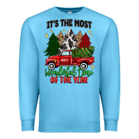 Ocean Blue its the most wonderful time of the year Premium Sweatshirt - MaliasSmallBusiness