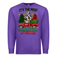 Purple its the most wonderful time of the year Premium Sweatshirt - MaliasSmallBusiness