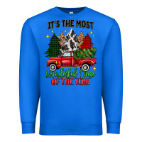 True Royal its the most wonderful time of the year Premium Sweatshirt - MaliasSmallBusiness
