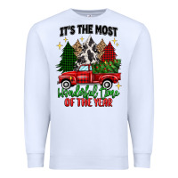 White its the most wonderful time of the year Premium Sweatshirt - MaliasSmallBusiness