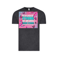 Vintage Black pink ribbon cancer Vintage Tee - AdoDesignShop