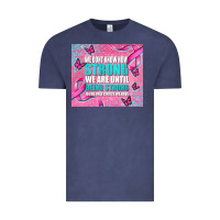 Vintage Denim pink ribbon cancer Vintage Tee - AdoDesignShop