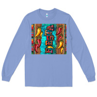 Colony Blue fiesta with pepper Long Sleeve Tee - Artiststas