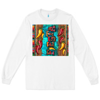 White fiesta with pepper Long Sleeve Tee - Artiststas