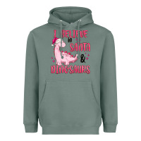 Sage i believe in santa & dinosaurs pink Heavyweight Hoodie - MaliasSmallBusiness