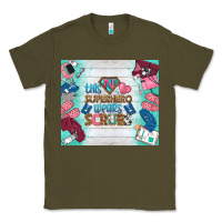 Army Green this superhero wears scrubs tumbler Classic Tee - BundleAndBundleShop