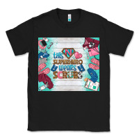 Black this superhero wears scrubs tumbler Classic Tee - BundleAndBundleShop