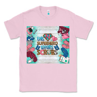 Bubblegum Pink this superhero wears scrubs tumbler Classic Tee - BundleAndBundleShop