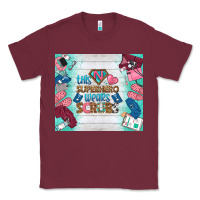 Burgundy this superhero wears scrubs tumbler Classic Tee - BundleAndBundleShop